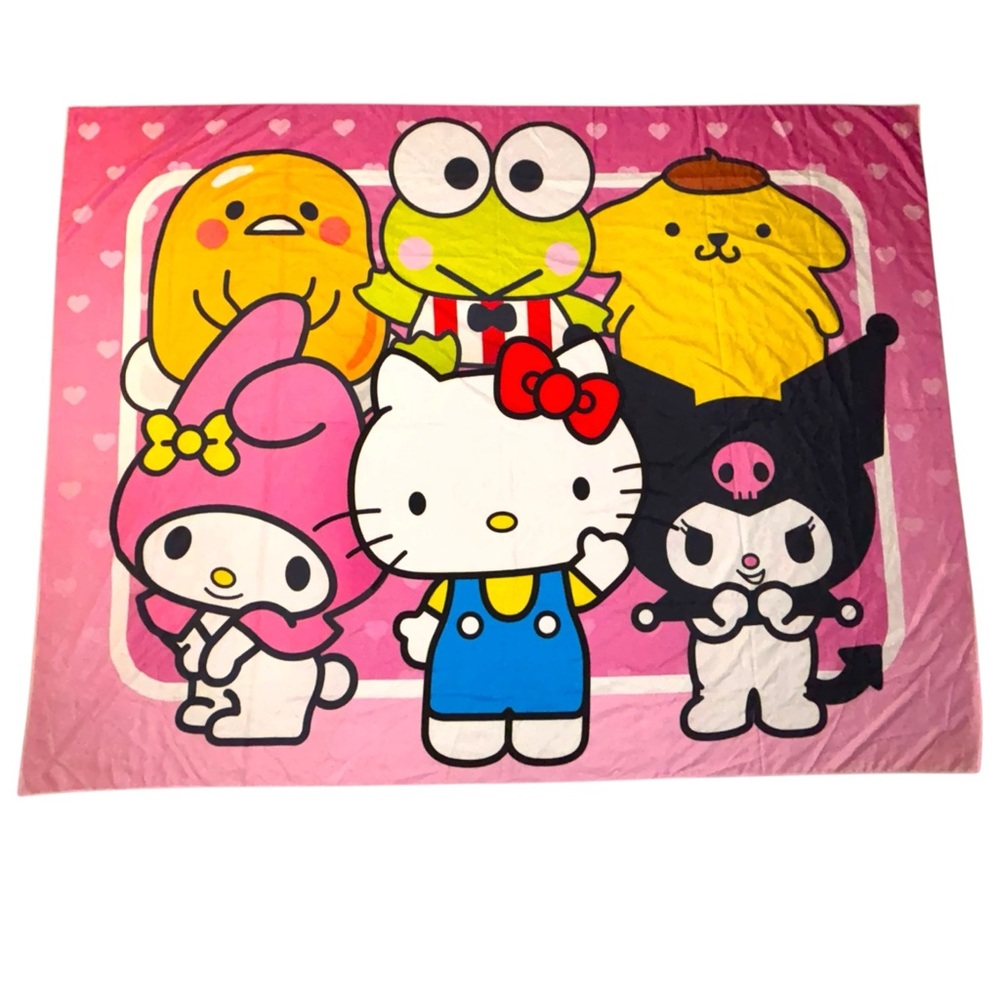 Sanrio | Hello Kitty & Friends XL Tapestry Wall Hanging | Kawaii Pink